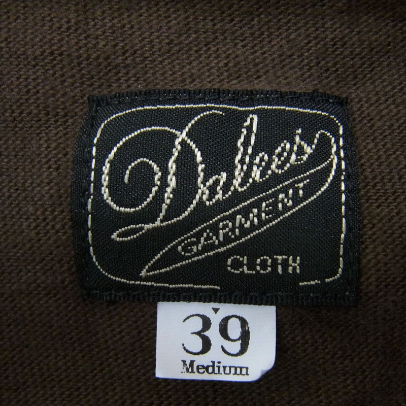 デラックスウエア SC22T DALEE'S ダリーズ 30s CLASSIC COLLER 半袖 ポロシャツ Tシャツ カーキ系 M【極上美品】【中古】