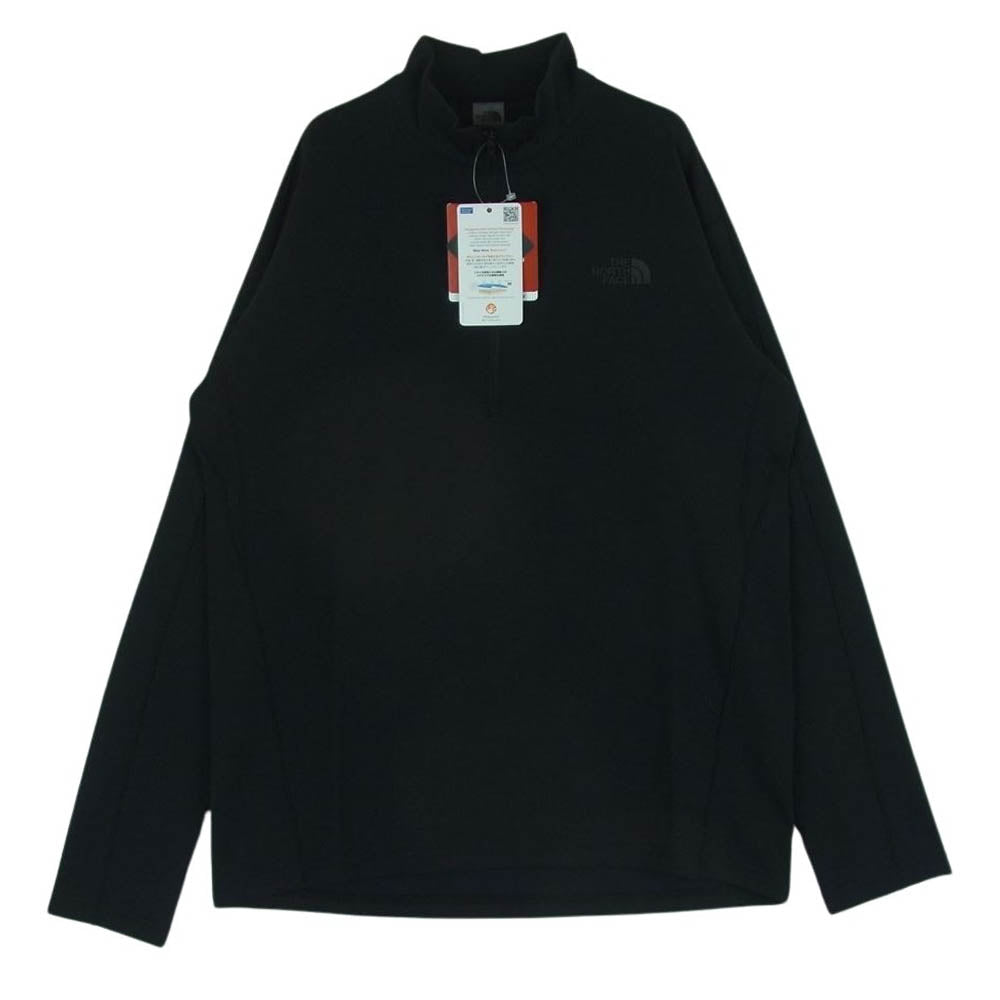 THE NORTH FACE ノースフェイス NT11919 FlashDry Light Zip UP Crew フラッシュドライ ライト ジップ アップ ハーフジップ カットソー ブラック系 M【極上美品】【中古】
