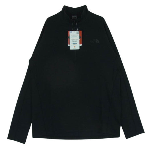 THE NORTH FACE ノースフェイス NT11919 FlashDry Light Zip UP Crew フラッシュドライ ライト ジップ アップ ハーフジップ カットソー ブラック系 M【極上美品】【中古】
