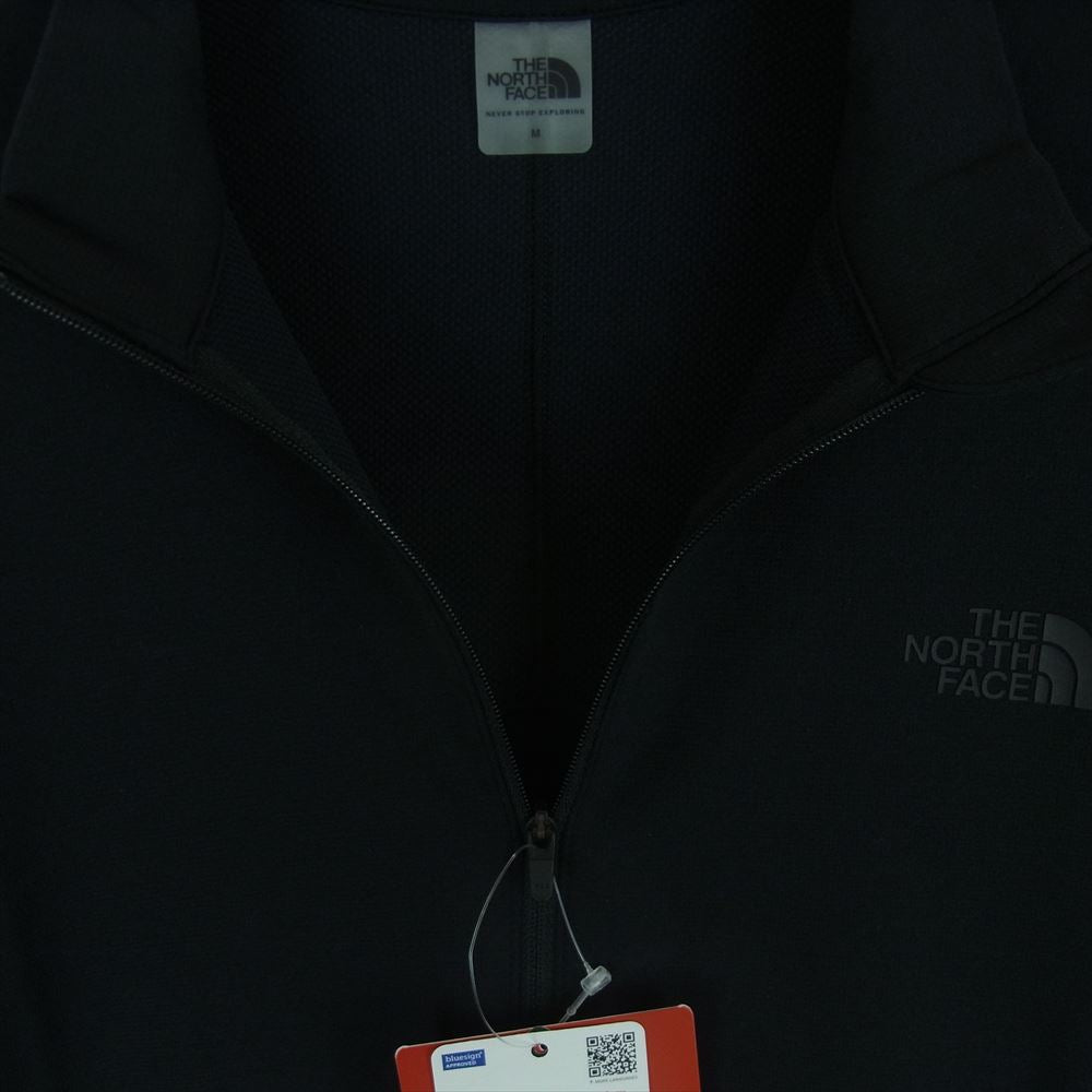 THE NORTH FACE ノースフェイス NT11919 FlashDry Light Zip UP Crew フラッシュドライ ライト ジップ アップ ハーフジップ カットソー ブラック系 M【極上美品】【中古】