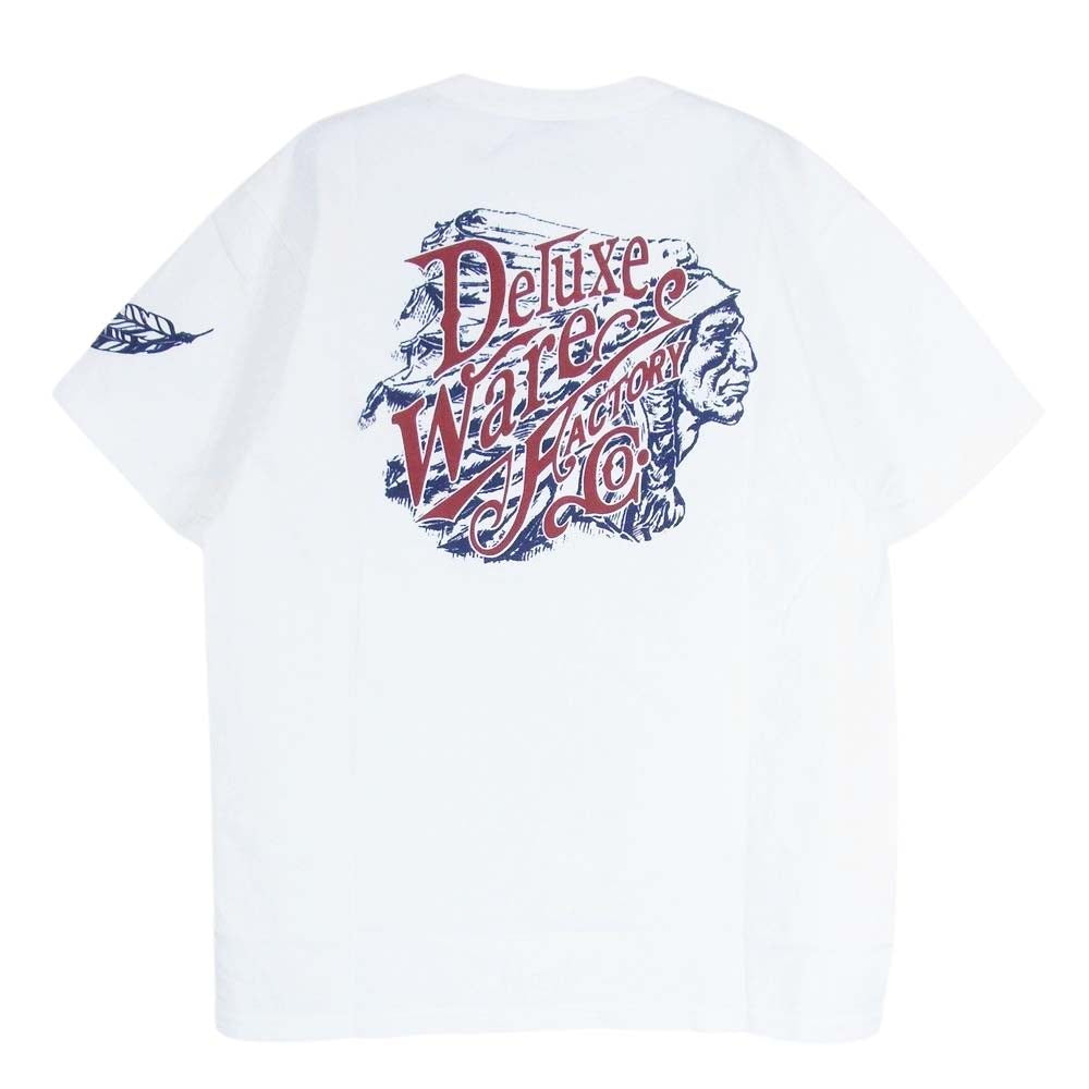 デラックスウエア  BRG-20D NATIVE DELUXE ネイティブデラックス 半袖 Tシャツ ホワイト系 M【極上美品】【中古】