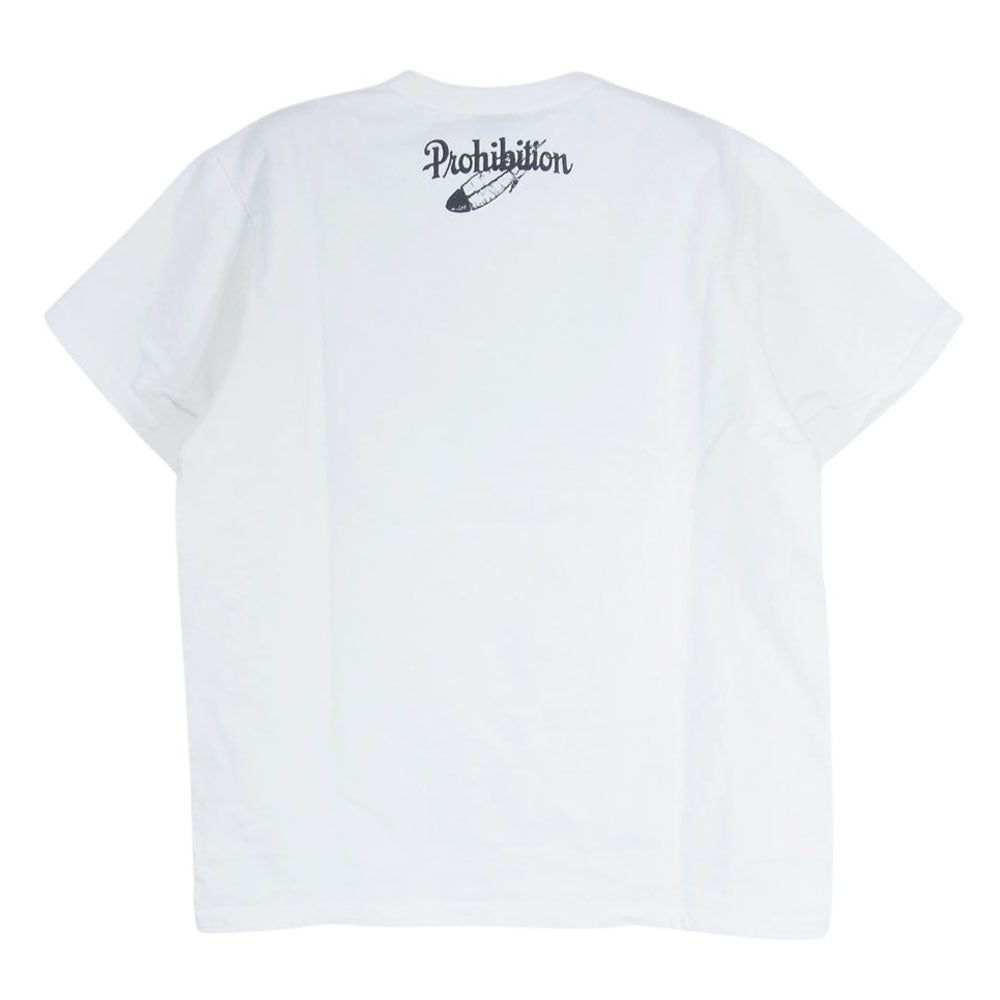 デラックスウエア DXT-2202 PROHIBITION DXT 半袖 Tシャツ ホワイト系 M【極上美品】【中古】