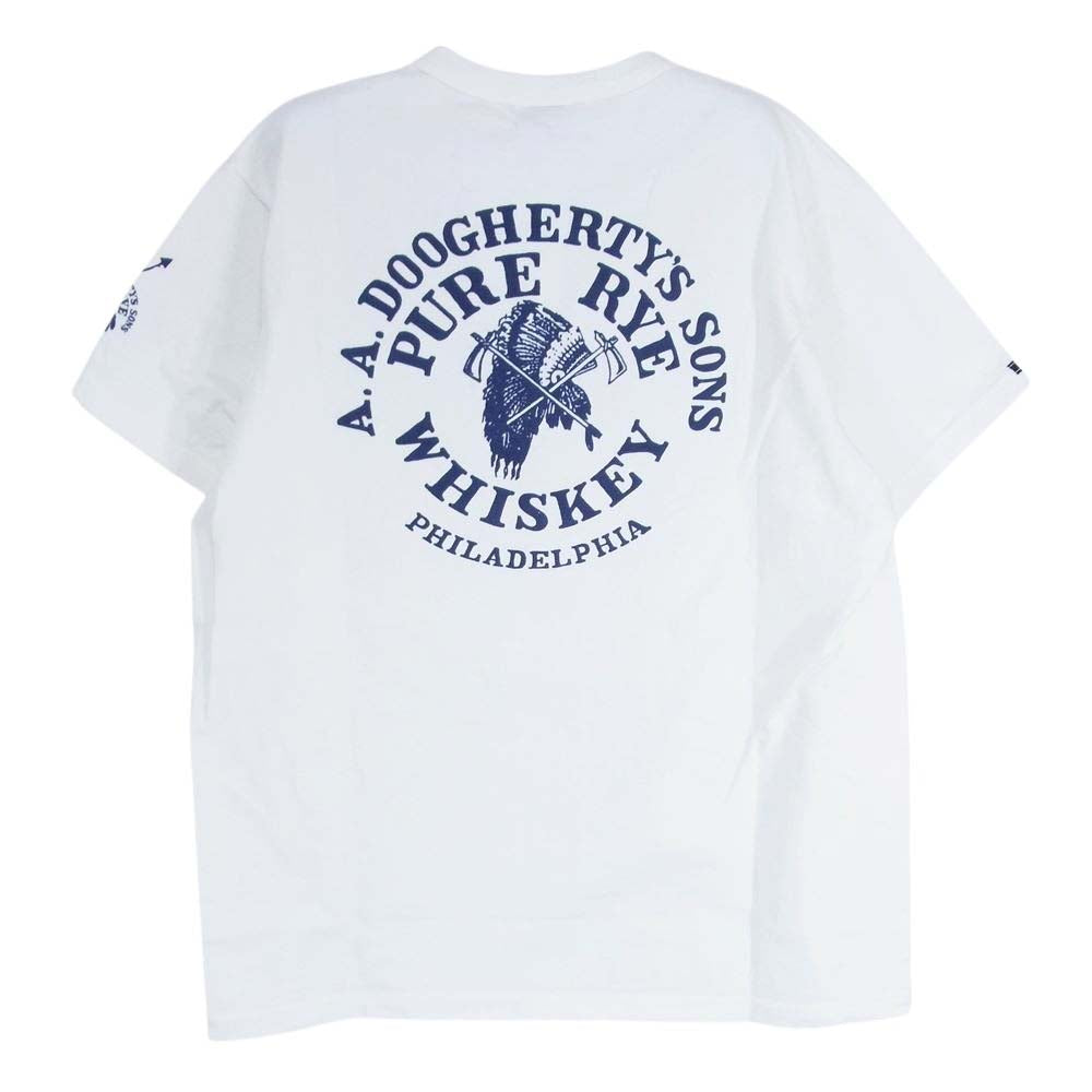デラックスウエア DXT-2203 WHISKEY 12.5oz吊天竺 DXT 半袖 Tシャツ ホワイト系 M【極上美品】【中古】