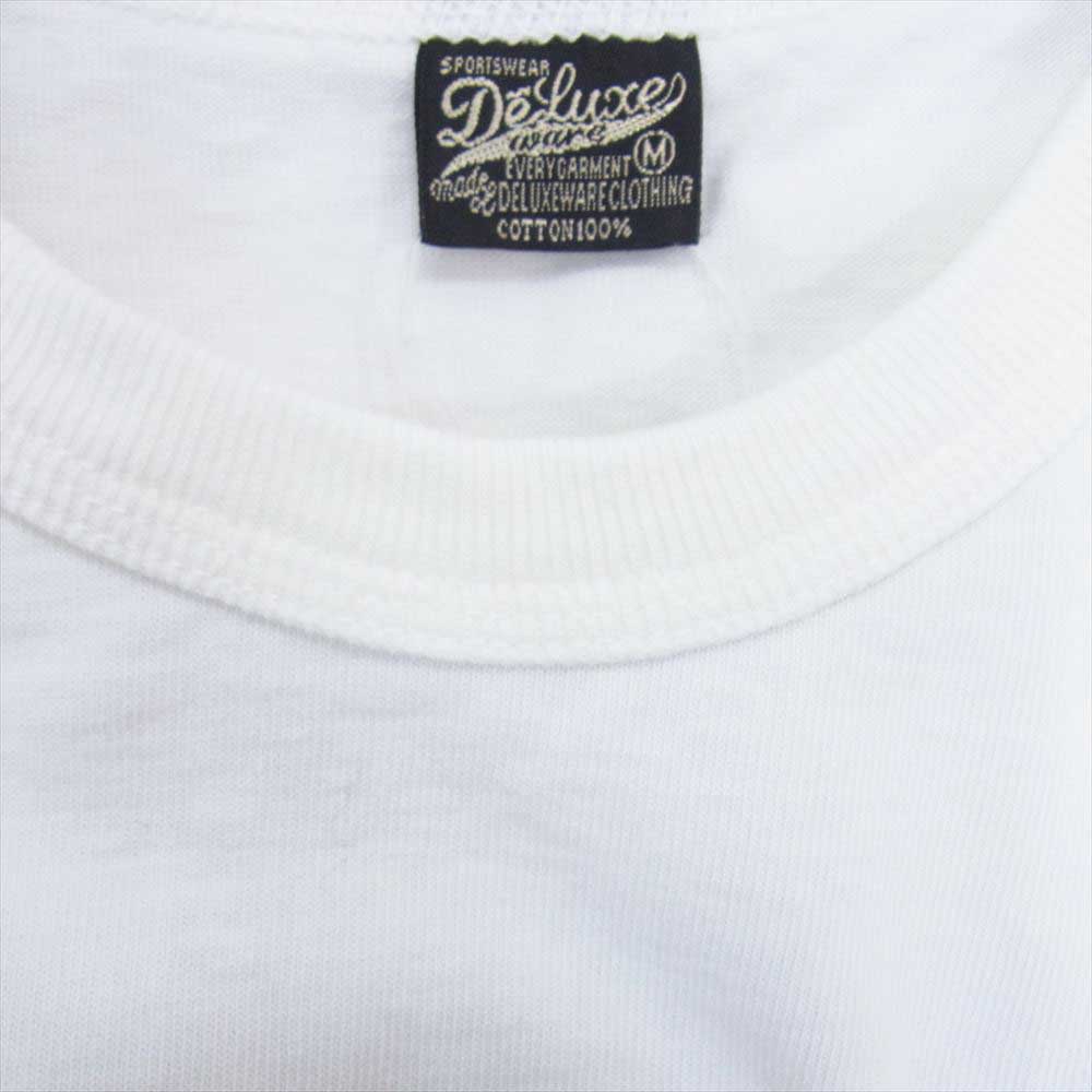 デラックスウエア DXT-2203 WHISKEY 12.5oz吊天竺 DXT 半袖 Tシャツ ホワイト系 M【極上美品】【中古】