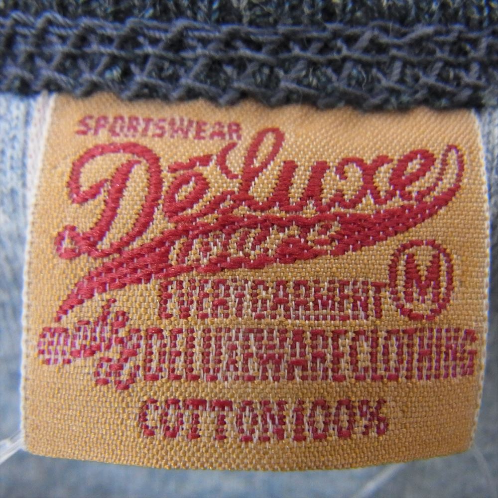 デラックスウエア DMG-21A 40着限定 W.INDIGO T-SHIRT ダブルインディゴ 半袖 Tシャツ ブルー系 M【極上美品】【中古】