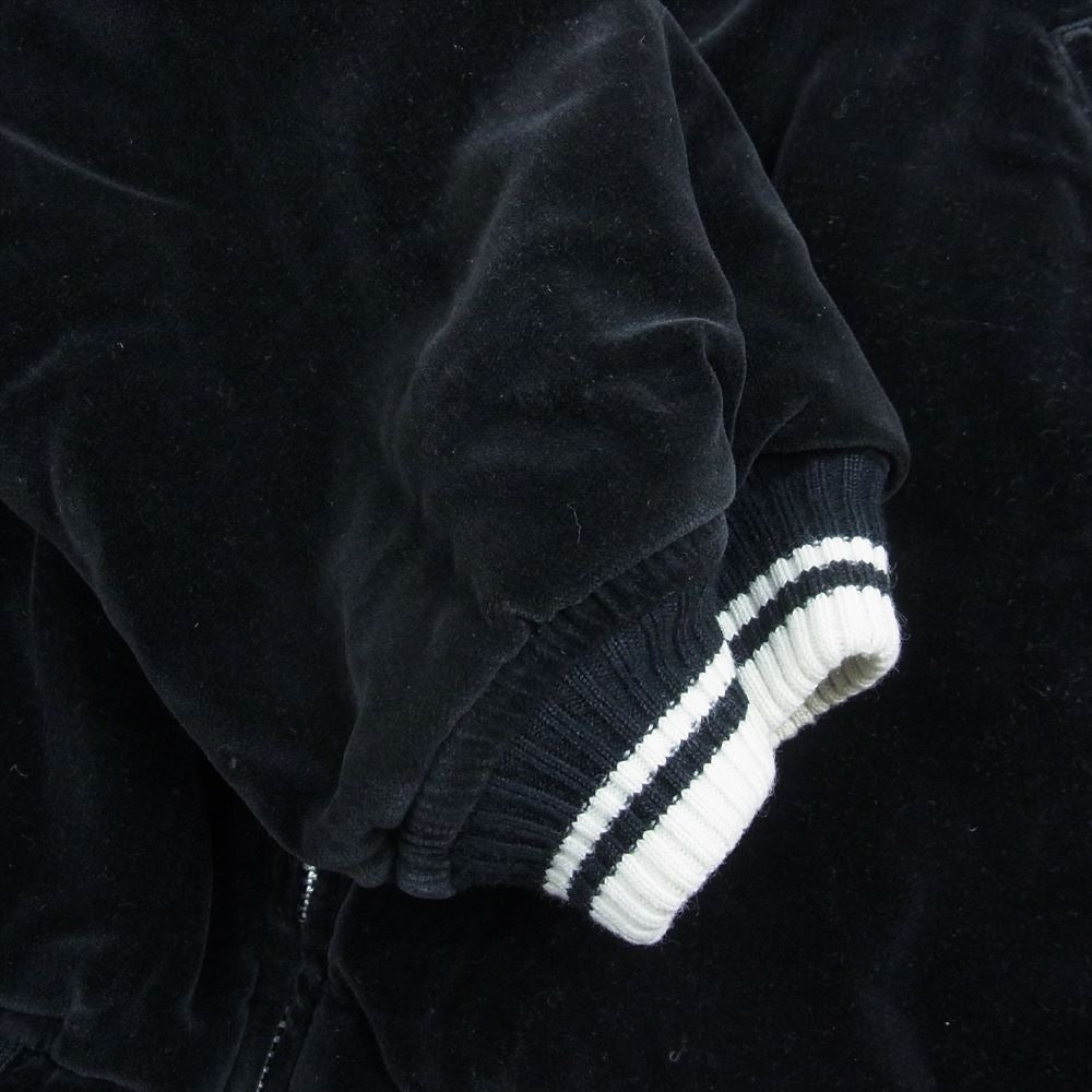 HYSTERIC GLAMOUR ヒステリックグラマー 2AB-6140 レディース ベロア × サテンキルト リバーシブル スカジャン ジャケット グリーン系 ブラック系 F【中古】