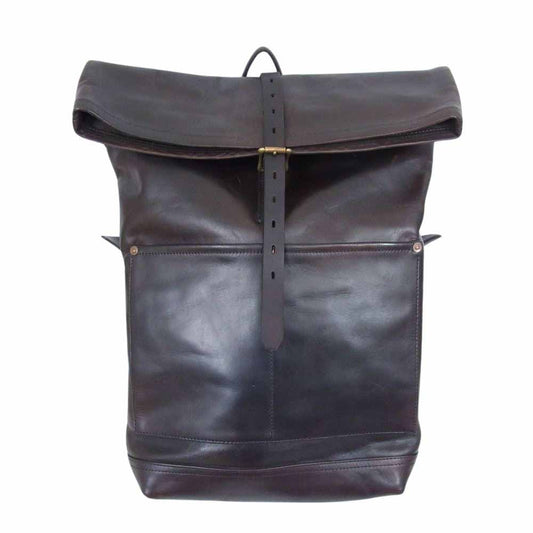 ヴァスコ LEATHER ROLLTOP RUCKSACK レザー ロールトップ リュックサック バッグ ブラウン系【中古】
