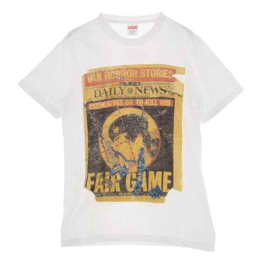 Supreme シュプリーム 16AW dash snow tee ダッシュ スノー 半袖 プリント Tシャツ ホワイト系 S【中古】