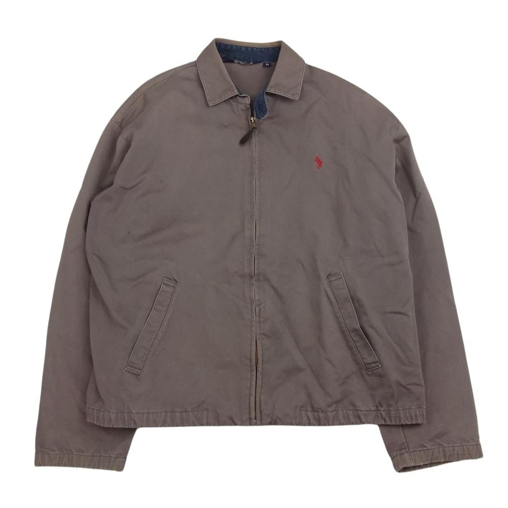 POLO RALPH LAUREN ポロ・ラルフローレン ヴィンテージ 80s 90s 三角タグ USA製 スウィングトップ ジャケット ブラウン系 M【中古】
