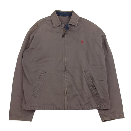 POLO RALPH LAUREN ポロ・ラルフローレン ヴィンテージ 80s 90s 三角タグ USA製 スウィングトップ ジャケット ブラウン系 M【中古】