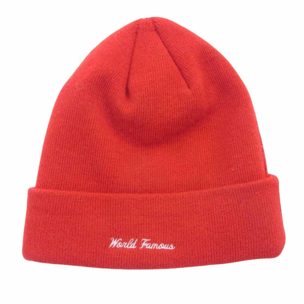 Supreme シュプリーム 19AW × NEWERA Bandana Box Logo Beanie ニューエラ バンダナ ボックスロゴ ビーニー ニットキャップ レッド系【中古】