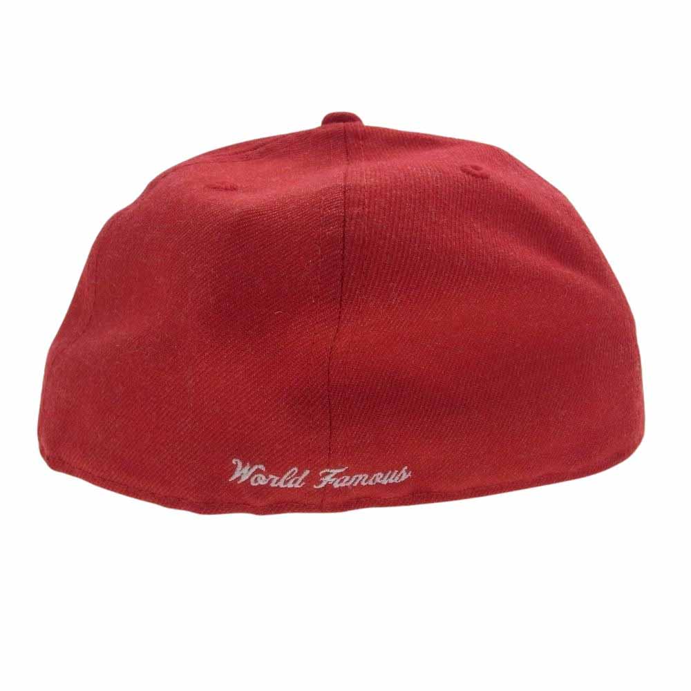 Supreme シュプリーム 20AW × NEWERA World Famous Box Logo  ニューエラ ワールドフェイマス ボックスロゴ  ベースボール キャップ 帽子 レッド レッド系 58.7cm【中古】