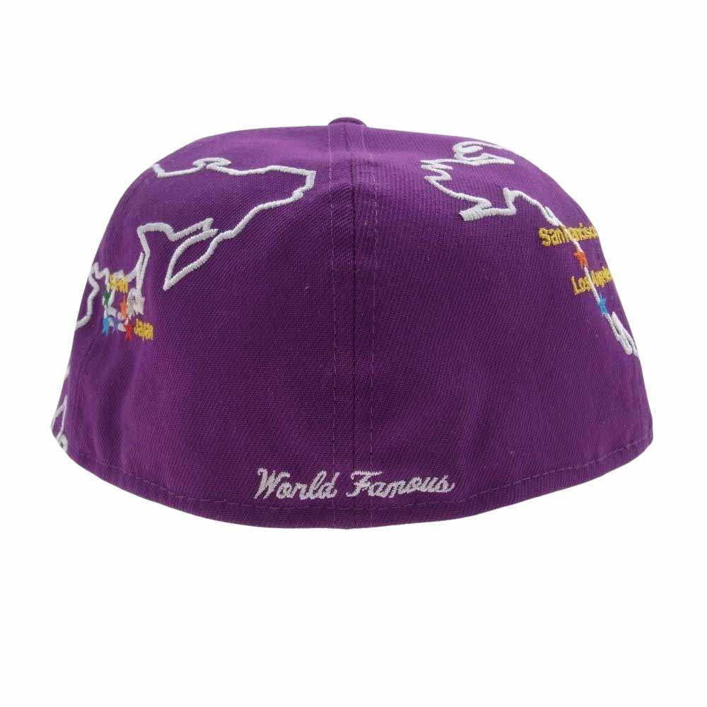 Supreme シュプリーム 23AW × NEWERA Worldwide Box Logo ニューエラ ワールドワイド ボックスロゴ  ベースボール キャップ 帽子 パープル パープル系 58.7cm【中古】