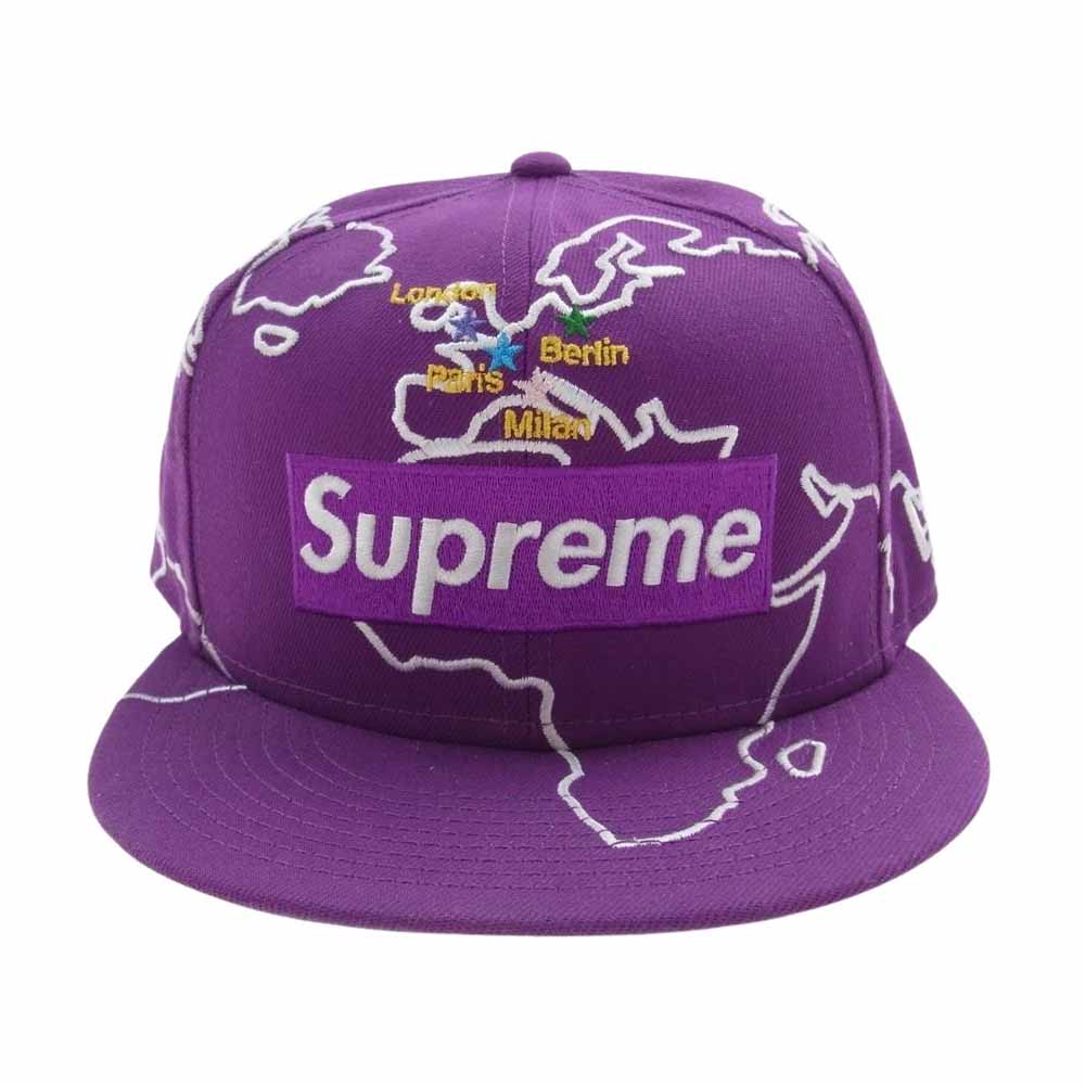 Supreme シュプリーム 23AW × NEWERA Worldwide Box Logo ニューエラ ワールドワイド ボックスロゴ  ベースボール キャップ 帽子 パープル パープル系 58.7cm【中古】
