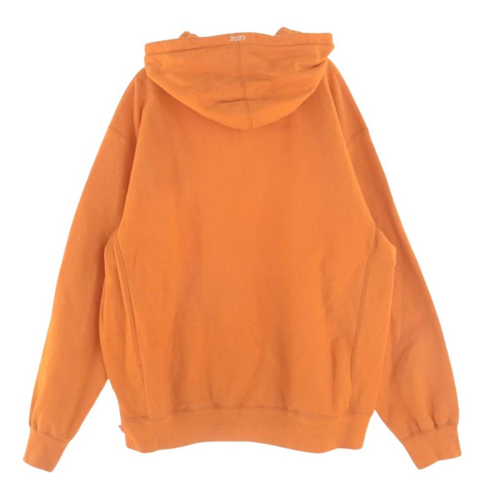 Supreme シュプリーム 23SS Motion Logo Hooded Sweatshirt モーションロゴ フーデッド スウェット プルオーバー パーカー オレンジ系 L【中古】