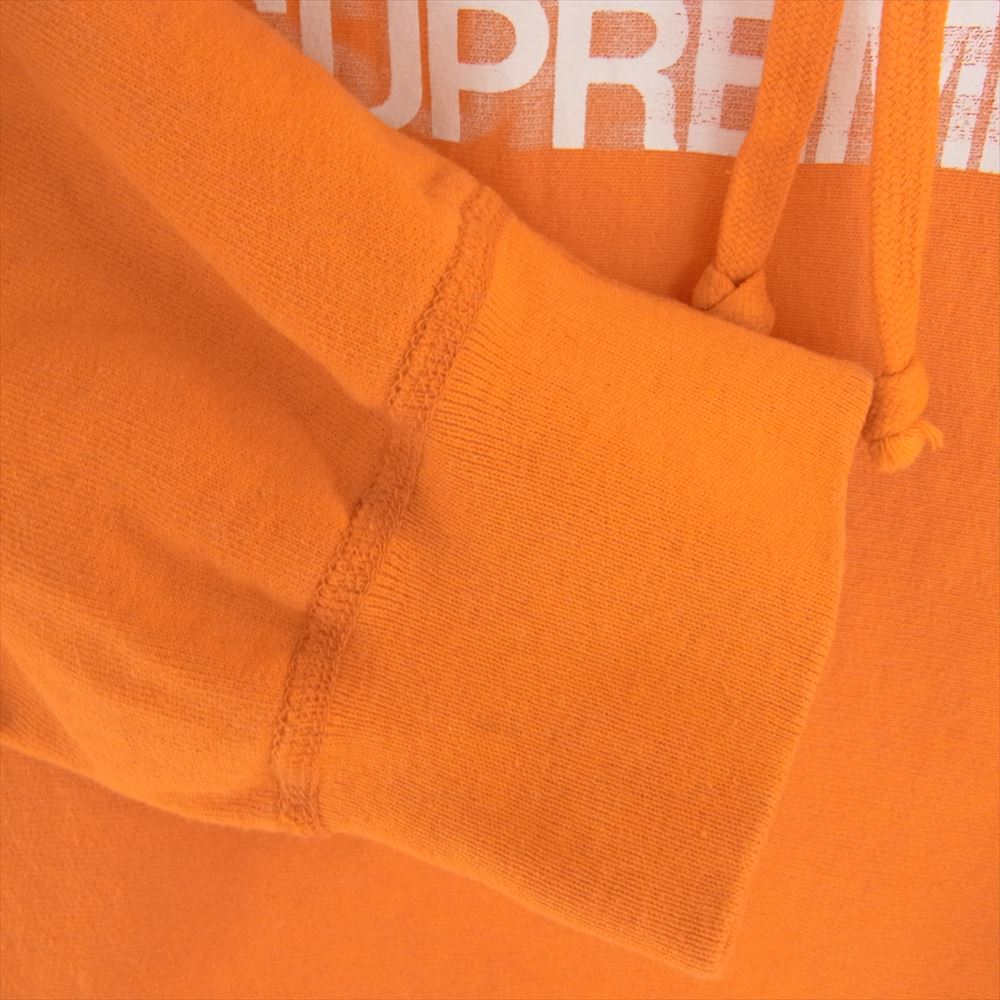 Supreme シュプリーム 23SS Motion Logo Hooded Sweatshirt モーションロゴ フーデッド スウェット プルオーバー パーカー オレンジ系 L【中古】