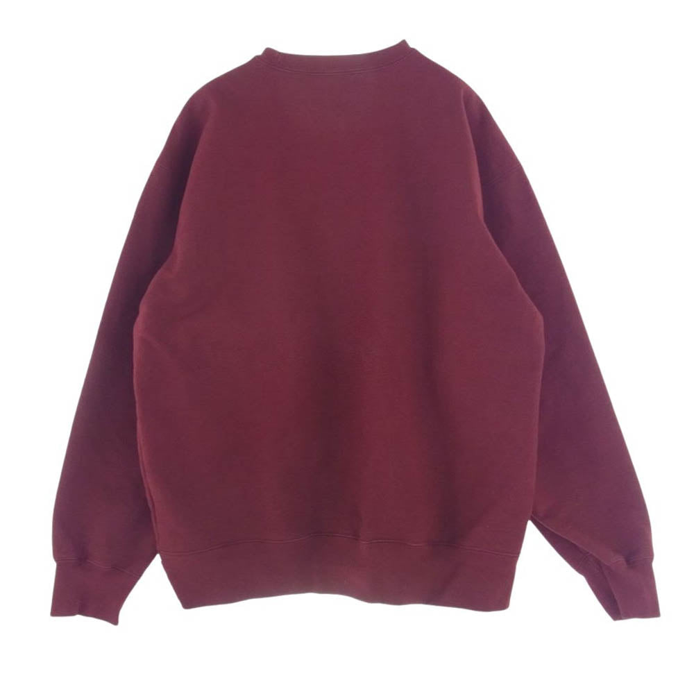 Supreme シュプリーム 22AW Box Logo Crewneck ボックスロゴ クルーネック スウェットシャツ トレーナー  ワインレッド系 L【中古】