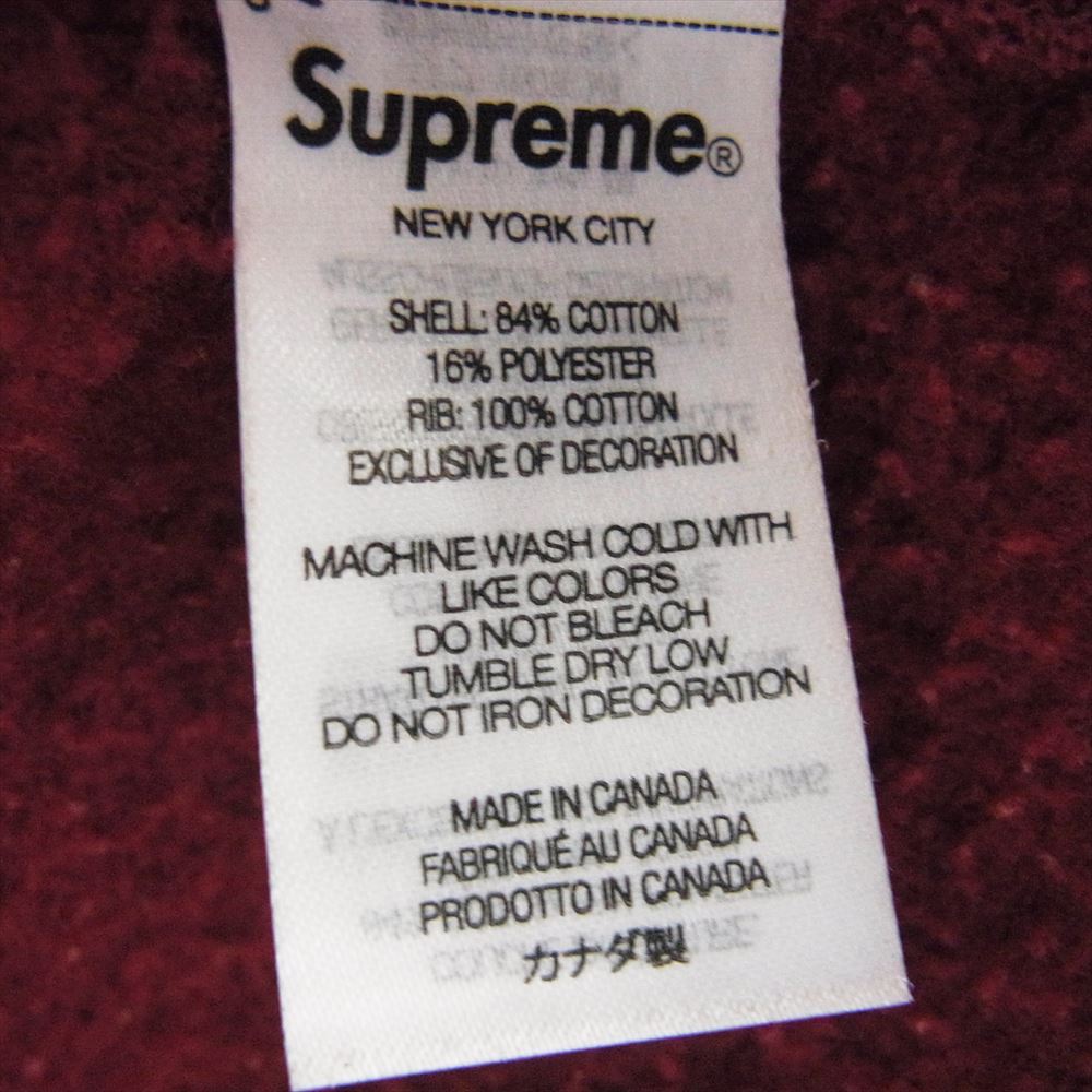 Supreme シュプリーム 22AW Box Logo Crewneck ボックスロゴ クルーネック スウェットシャツ トレーナー  ワインレッド系 L【中古】