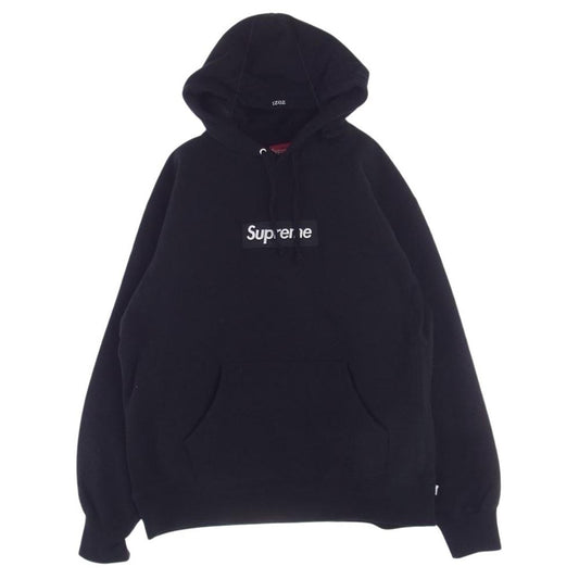 Supreme シュプリーム 21AW  Box Logo Hooded Sweatshirt  ボックスロゴ ロシアンカモ フーデッド プルオーバーパーカー ブラック系 M【美品】【中古】