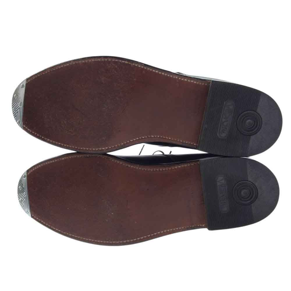 ALDEN オールデン 43565 J.CREW ジェイクルー 別注 コードバン パンチドキャップトゥ レザー シューズ ブラック系 9【中古】