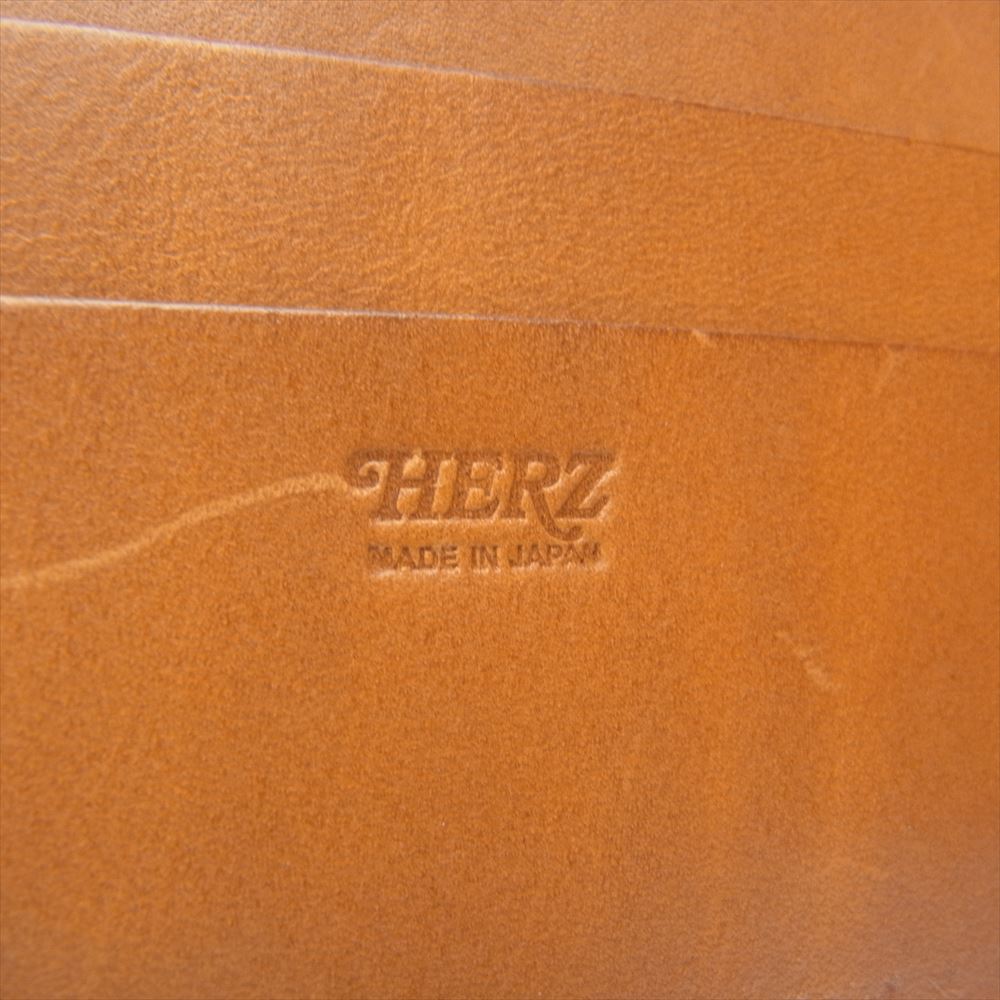 HERZ ヘルツ WS-3 ラティーゴ 二つ折り財布 札入れ レザーウォレット ライトブラウン系【中古】