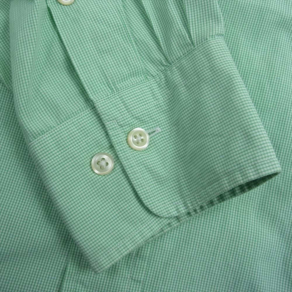 POLO RALPH LAUREN ポロ・ラルフローレン 90s ANDREW アンドリュー 長袖 チェック シャツ グリーン系 16.5【中古】