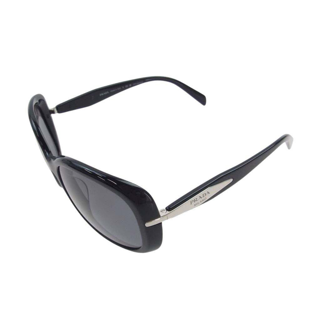 PRADA プラダ SPR 04Z-F スクエア サングラス アイウェア ブラック系 58□17【中古】