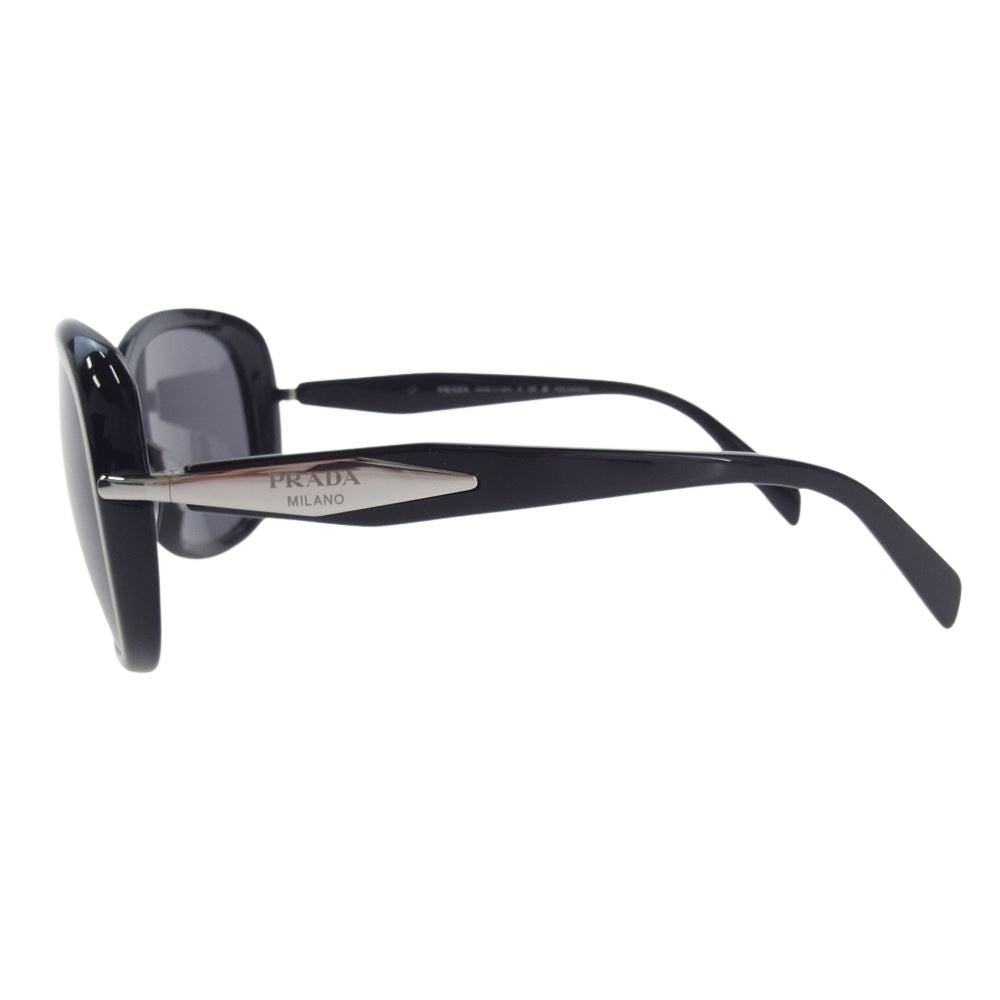 PRADA プラダ SPR 04Z-F スクエア サングラス アイウェア ブラック系 58□17【中古】