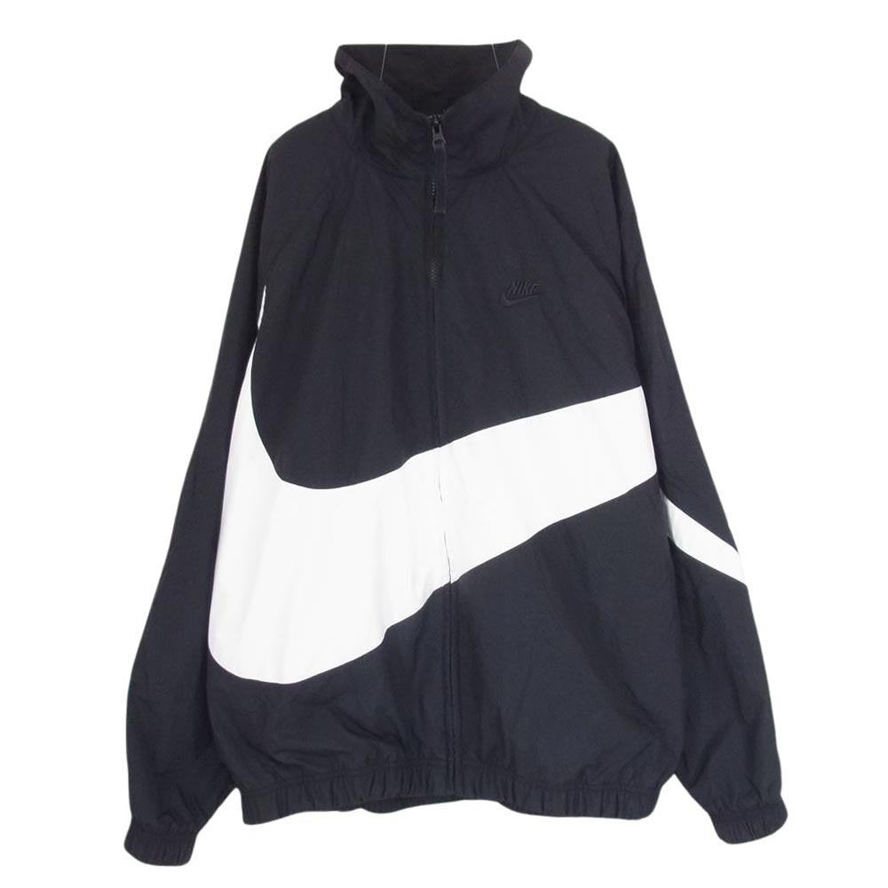 NIKE ナイキ AR3133-010 HBR STMT ウーブン ジャケット ビッグスウッシュ ジップアップ ブルゾン ブラック系 L【中古】