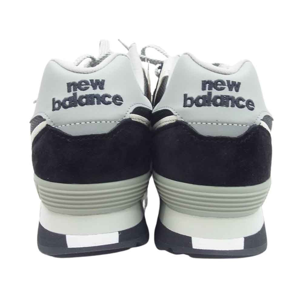 NEW BALANCE ニューバランス OU576PBK 英国製 スエード ローカット スニーカー ブラック系 グレー系 26cm【新古品】【未使用】【中古】