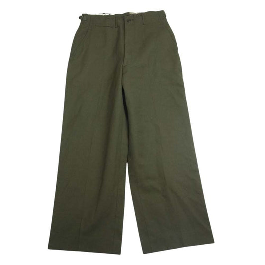 ユーエスアーミー 55-T-35650-35 50s M-51  ウール フィールド トラウザーズ パンツ カーキ系 S【中古】