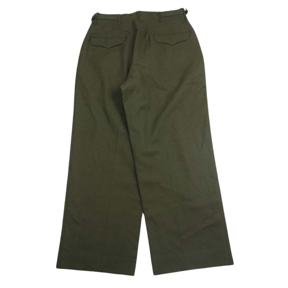 ユーエスアーミー 55-T-35650-35 50s M-51  ウール フィールド トラウザーズ パンツ カーキ系 S【中古】