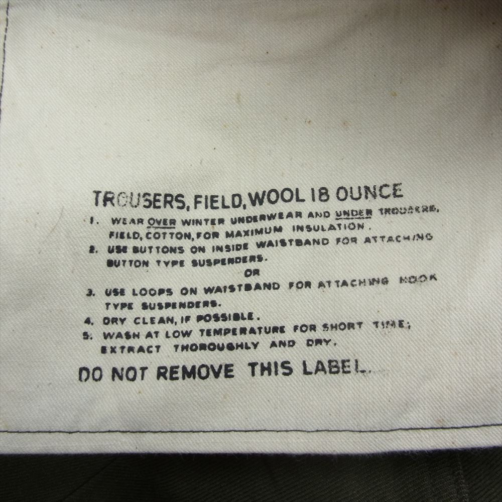 ユーエスアーミー 55-T-35650-35 50s M-51  ウール フィールド トラウザーズ パンツ カーキ系 S【中古】