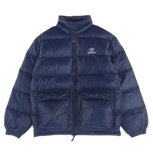 adidas アディダス ADS-1000 デサント期 70S ヴィンテージ ダウン ジャケット ネイビー系 M【中古】