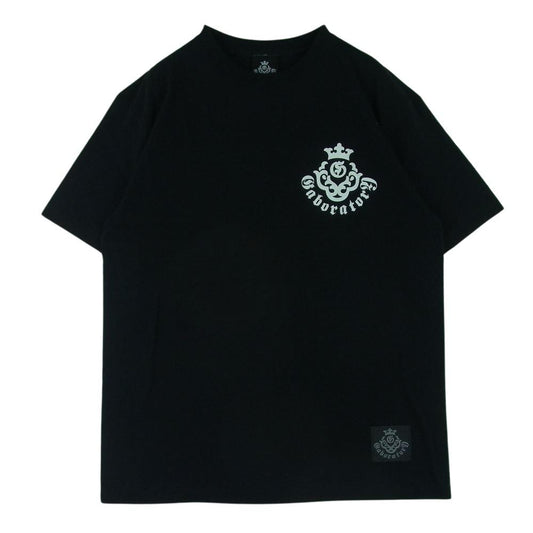 GABOR ガボール GABORATORY ガボラトリーホールディング ST-35 Triple Skull T-shirt トリプルスカル 半袖 Tシャツ ブラック系 LL【極上美品】【中古】