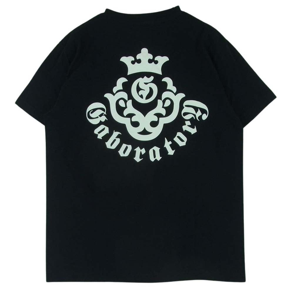 GABOR ガボール GABORATORY ガボラトリーホールディング Atelier Mark T-shirt アトリエマーク プリント 半袖 Tシャツ ブラック系 M【極上美品】【中古】