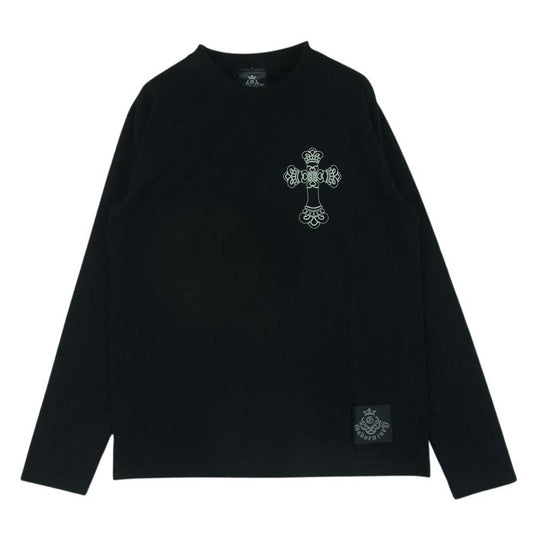 GABOR ガボール GABORATORY ガボラトリーホールディング Atelier tribal T-Shirt アトリエ トライバル プリント ロングスリーブ 長袖 Tシャツ ブラック系 S【極上美品】【中古】