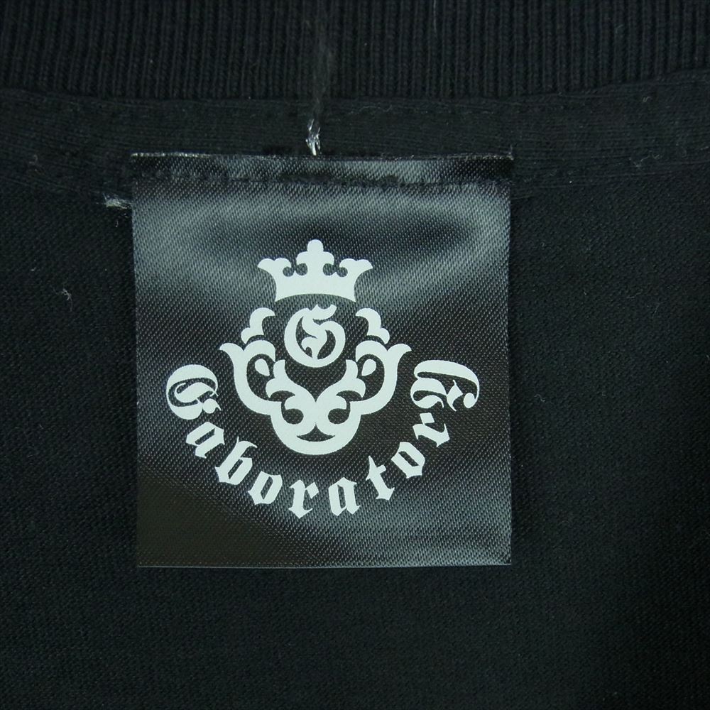 GABOR ガボール GABORATORY ガボラトリーホールディング Atelier tribal T-Shirt アトリエ トライバル プリント ロングスリーブ 長袖 Tシャツ ブラック系 S【極上美品】【中古】
