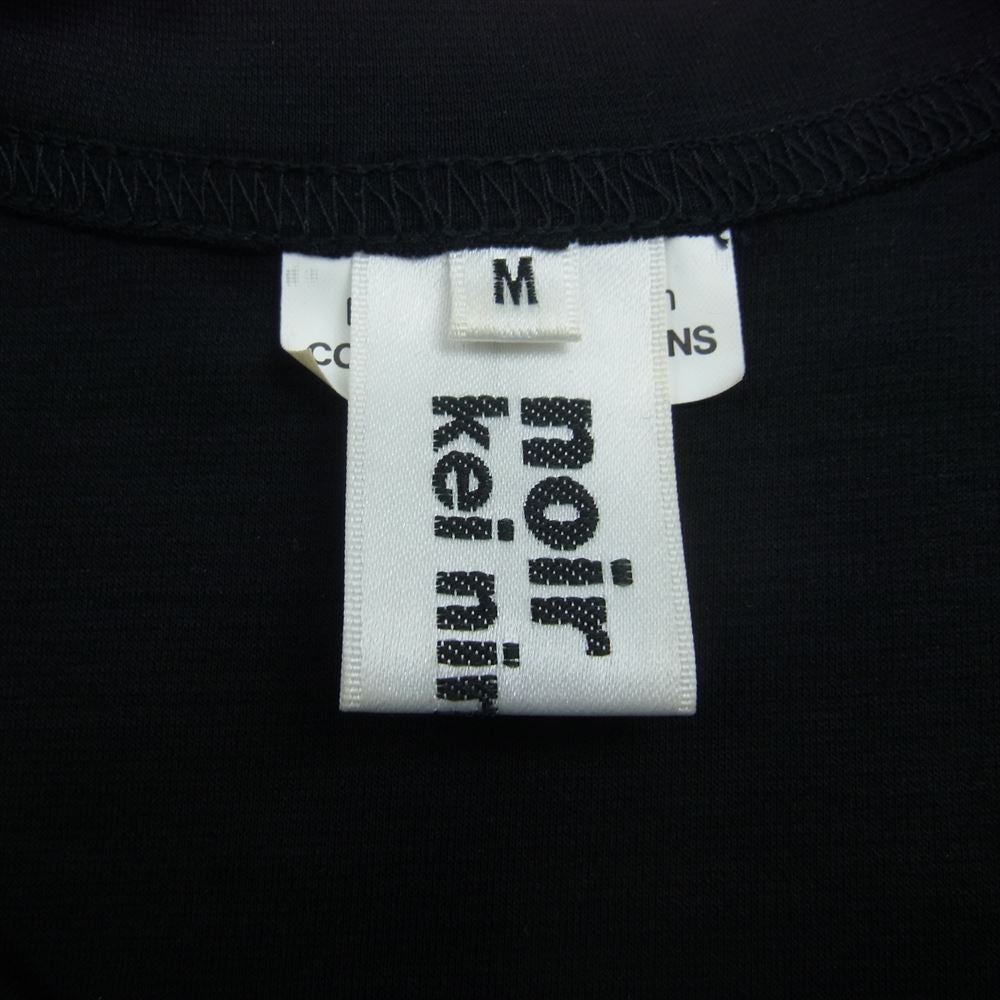 COMME des GARCONS コムデギャルソン 20SS AD2019 3E-T001 noir kei ninomiya ノワールケイニノミヤ チュール スリーブ ポンチ カットソー ブラック系 M【中古】