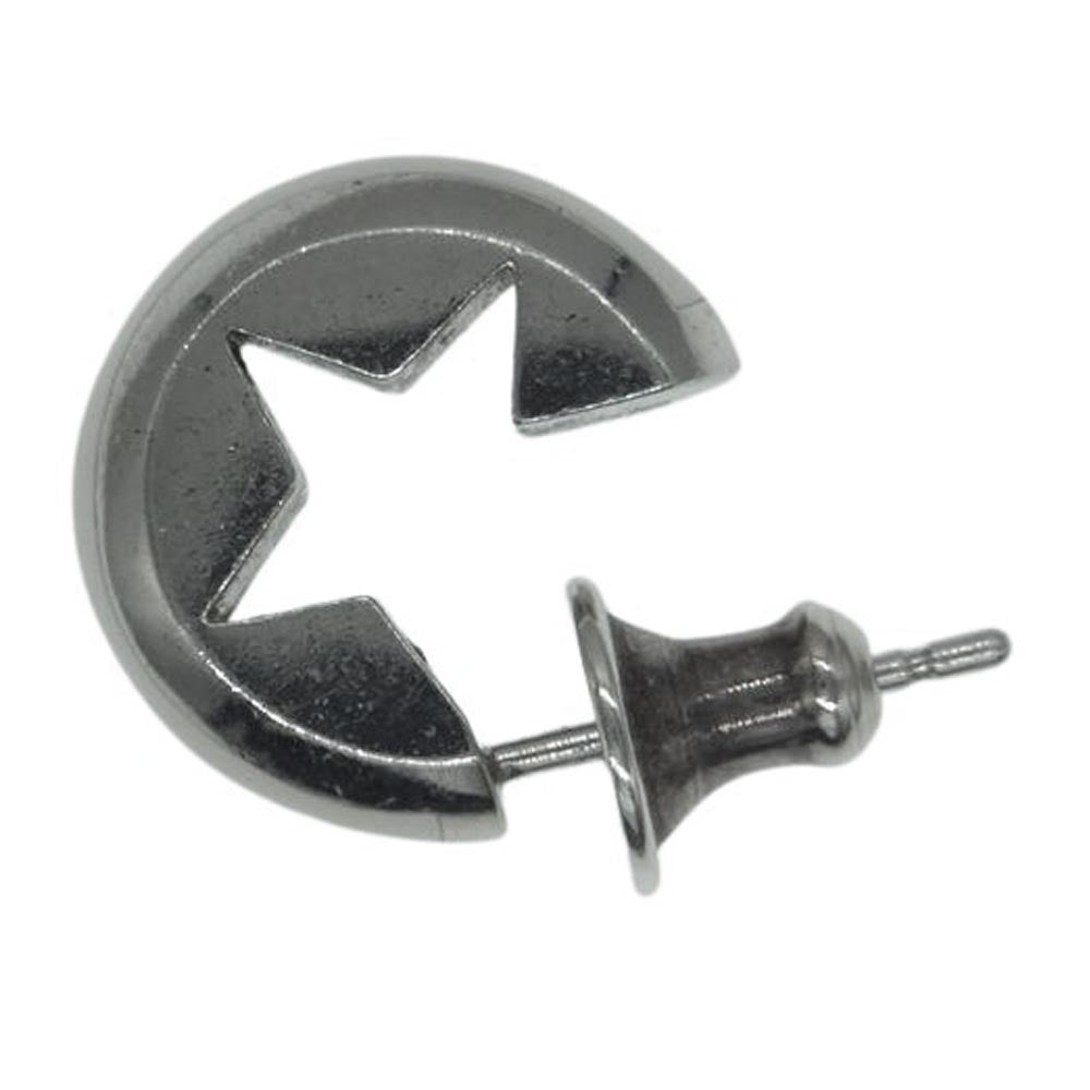 Justin Davis ジャスティンデイビス SEJ743 スター ピアス 片耳 シルバー系 ホワイト系【中古】