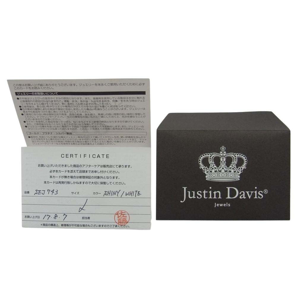 Justin Davis ジャスティンデイビス SEJ743 スター ピアス 片耳 シルバー系 ホワイト系【中古】