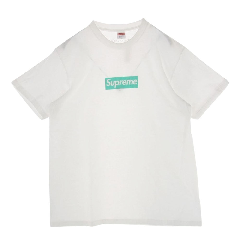 Supreme シュプリーム 21AW Tiffany & Co. Box Logo Tee ティファニー ボックス ロゴ Tシャツ ホワイト系 L【新古品】【未使用】【中古】