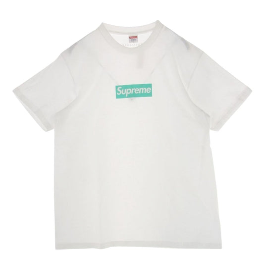 Supreme シュプリーム 21AW Tiffany & Co. Box Logo Tee ティファニー ボックス ロゴ Tシャツ ホワイト系 L【新古品】【未使用】【中古】