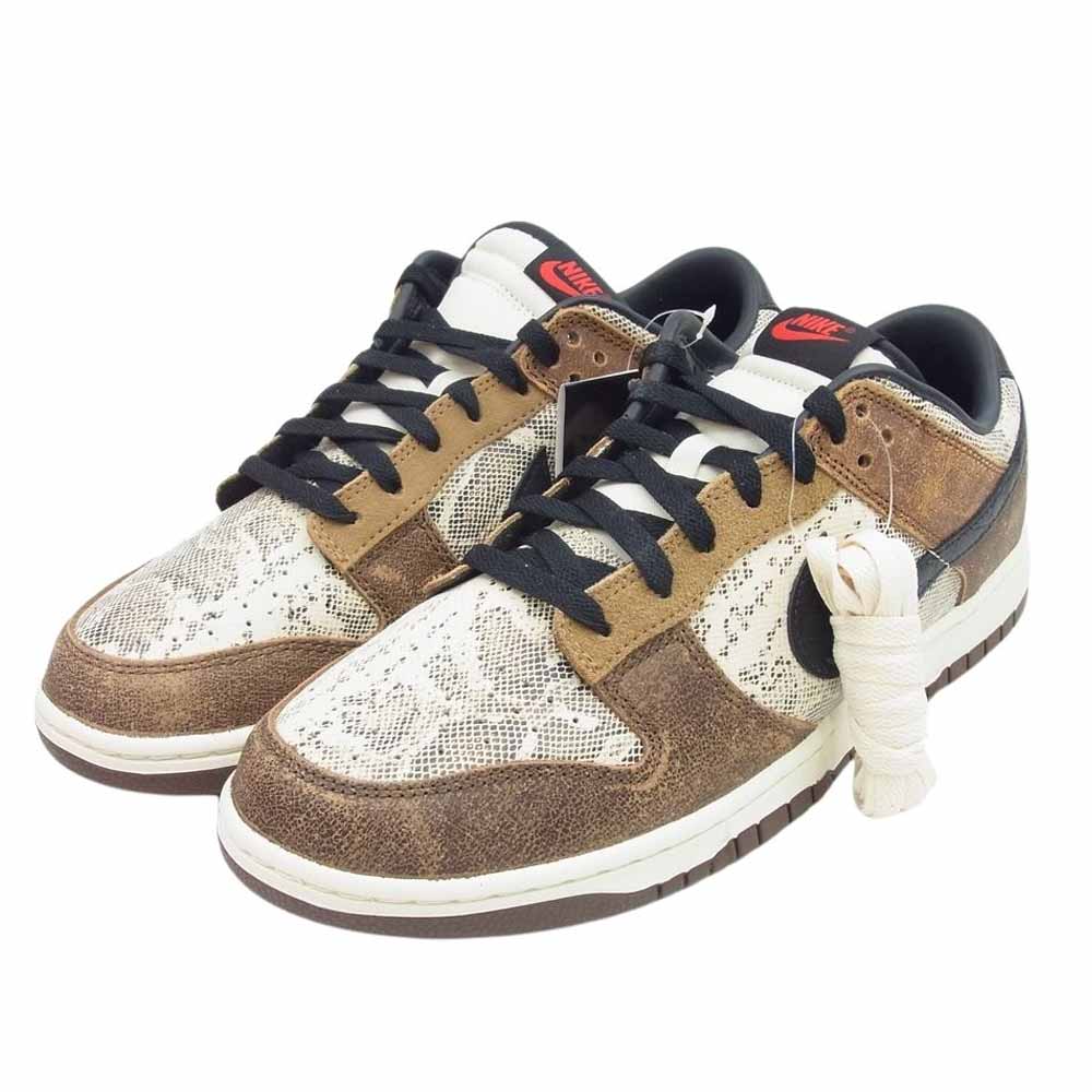 NIKE ナイキ FJ5434-120 Dunk Low PRM Head 2 Head CO.JP ダンク ロー ヘッド 2 ヘッド スニーカー ブラウン系 ベージュ系 29.5cm【新古品】【未使用】【中古】