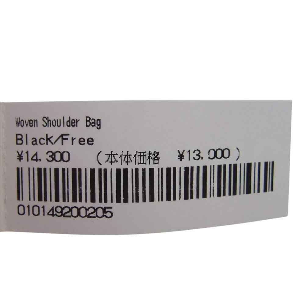 Supreme シュプリーム 23SS Woven Shoulder Bag Black ウーブン ショルダー バッグ 総柄 ロゴ ブラック系【新古品】【未使用】【中古】