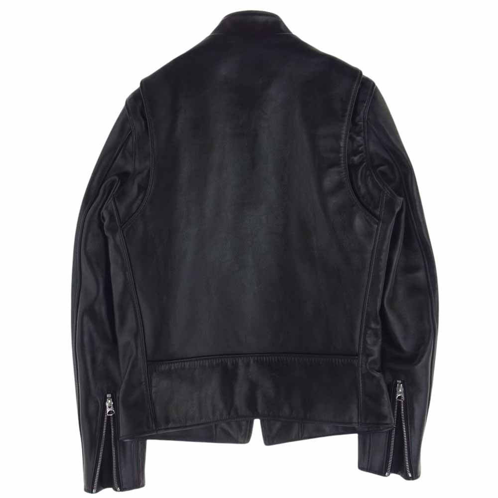 schott ショット 7824150002 641XX HORSE LEATHER ホースハイド シングル ライダース レザー ジャケット ブラック系 34【美品】【中古】