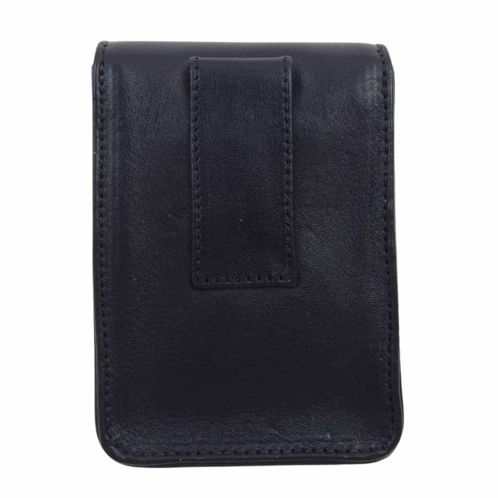 CHROME HEARTS クロムハーツ（原本無） CIGARETTE CASE スモールCHクロス コンパクト シガレットケース タバコケース ブラック系【中古】