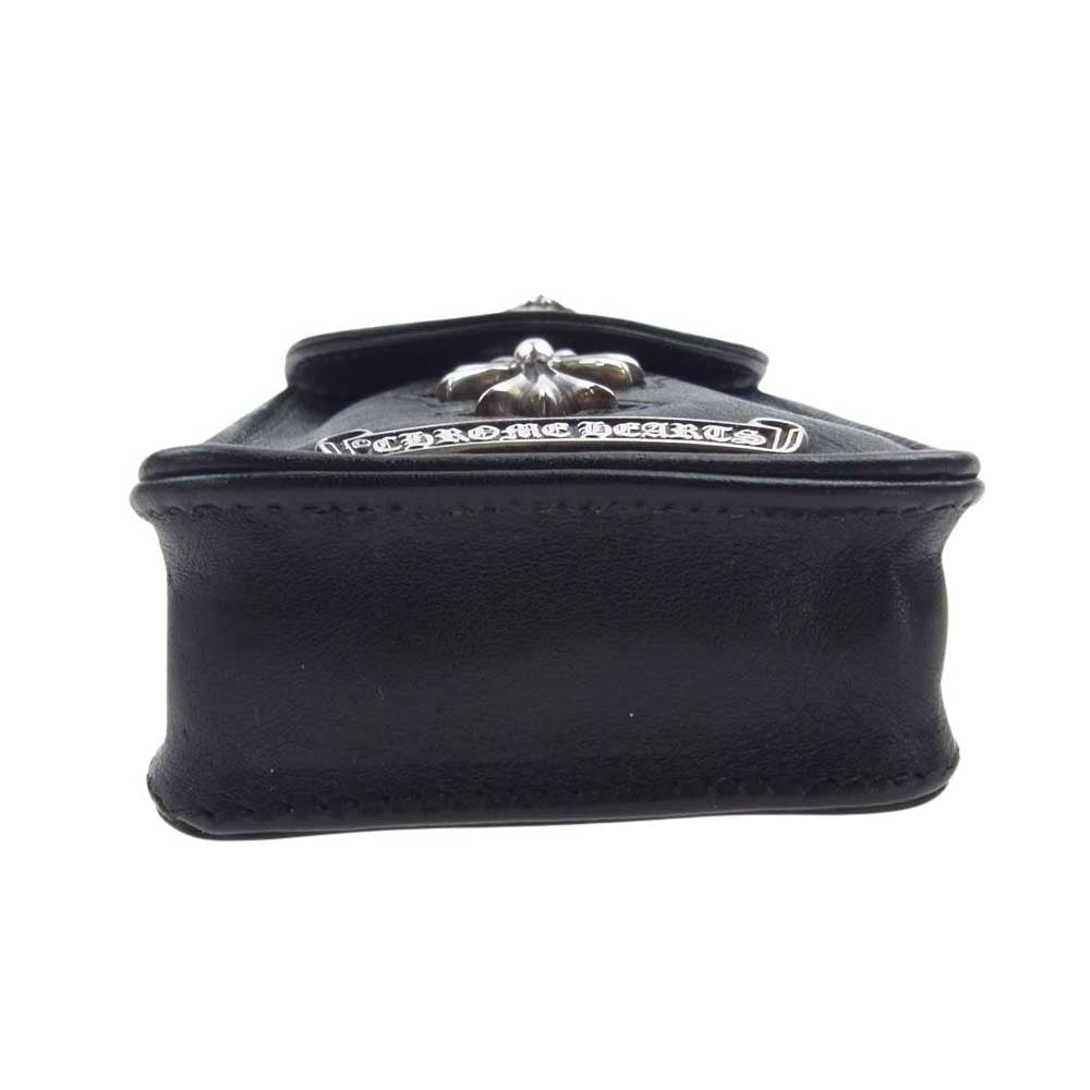 CHROME HEARTS クロムハーツ（原本無） CIGARETTE CASE スモールCHクロス コンパクト シガレットケース タバコケース ブラック系【中古】