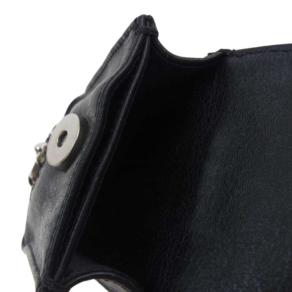 CHROME HEARTS クロムハーツ（原本無） CIGARETTE CASE スモールCHクロス コンパクト シガレットケース タバコケース ブラック系【中古】