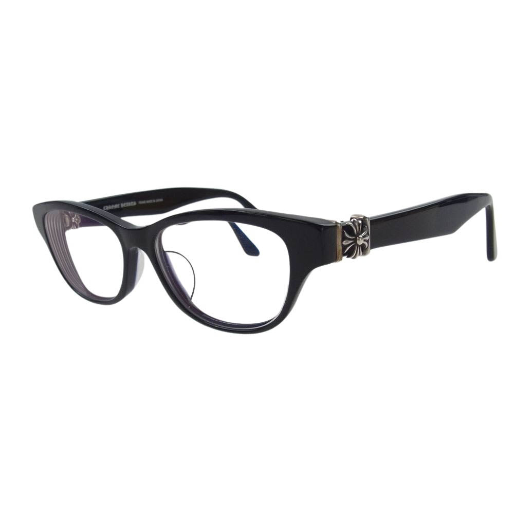 CHROME HEARTS クロムハーツ（原本無） 日本製 LOP 51□15-149 度入り メガネ 眼鏡 ブラック系 51□15【中古】